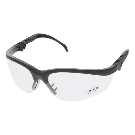 KD3, Reader Safety Glasses, Anti-Scratch, Clear Lens, Half-Frame
