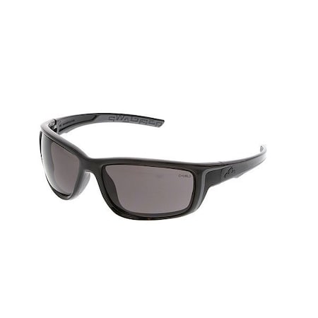 Swagger (SR4), Safety Glasses, Anti-Fog, Gray Lens, Black Frame, Full-Frame, 1 PR