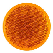 Reflector, Sealed, Stick-On, Yellow, Round