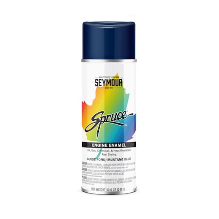 Seymour Spruce Engine Enamel, Ford/ Mustang Blue (12oz)