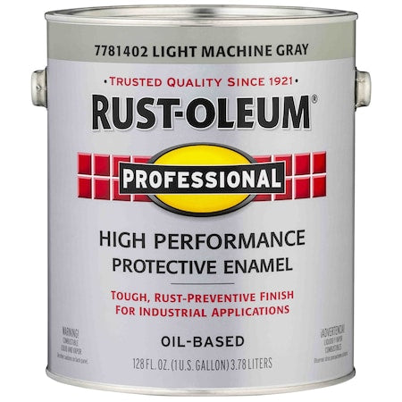 Professional DTM Alkyd Protective Enamel, Light Machine Gray, Gloss, 1 Gallon