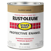 Interior/Exterior Paint, Gloss, Sand, 1 qt