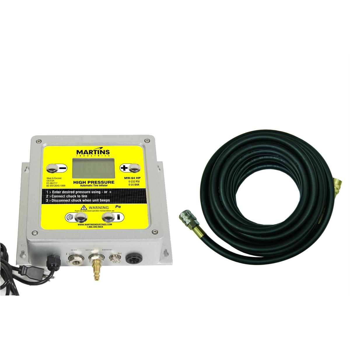 AUTOMATIC TIRE INFLATOR 232PSI X 1 OUTLET