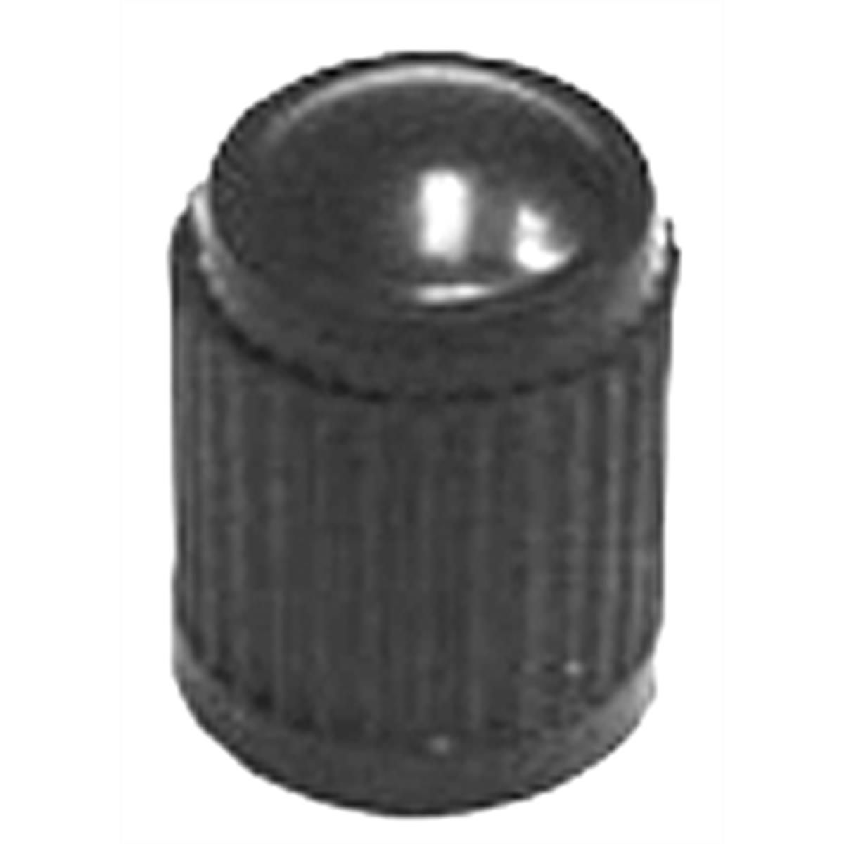 100-pk of Black Plastic Tire Valve Stem Cap