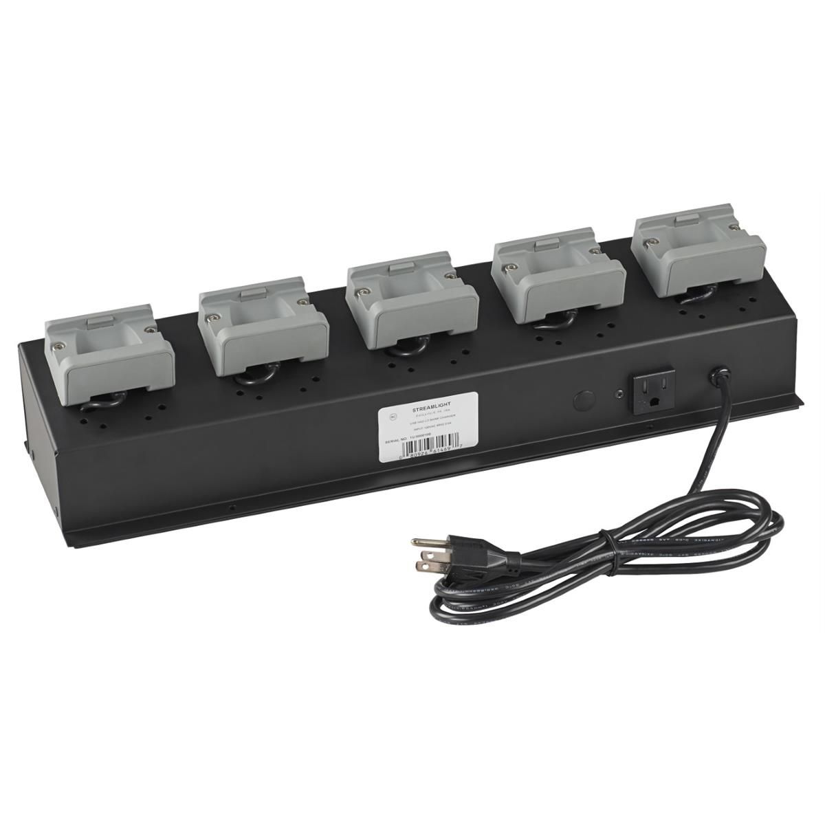 5-Unit Bank Charger - 120V AC - USB HAZ-LO Headlamp - Gray