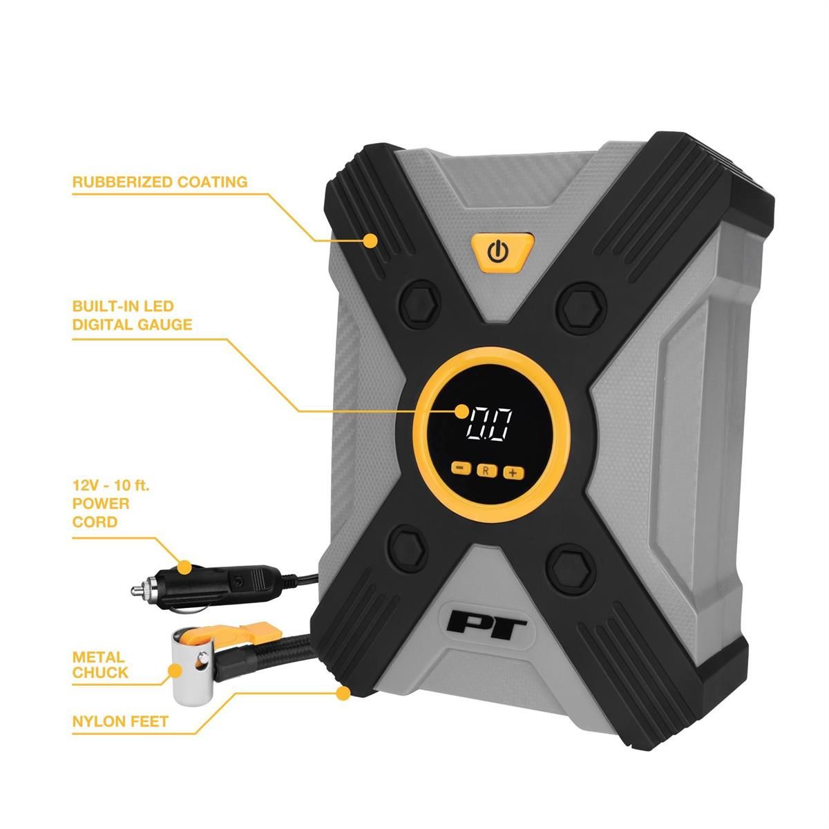 12V Digital Tire Inflator w/Auto-Stop