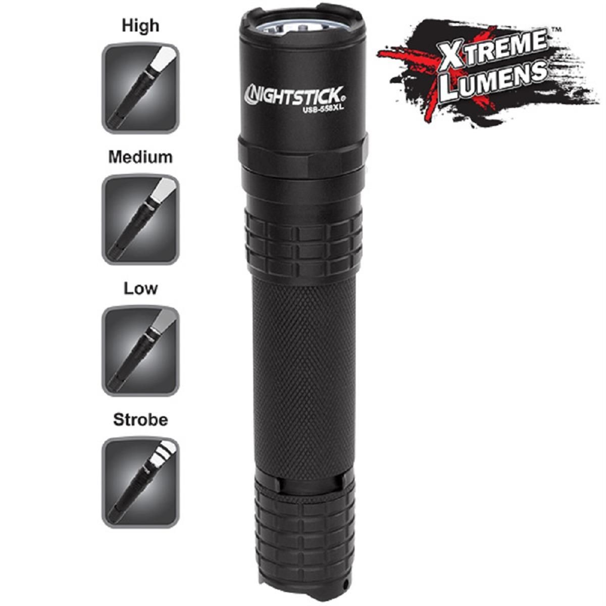 900 Lumen Recharge USB Tact Flashlight