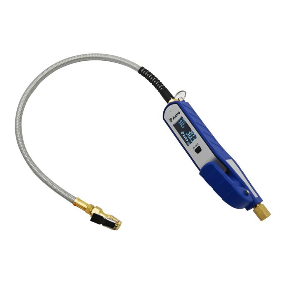 Professional Rechargeable Digital Tire Inflator - Aluminum Body, Stainless Hose