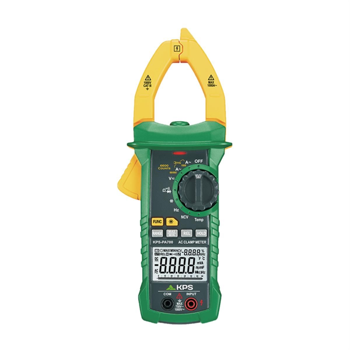 KPS PA700 True RMS Industrial Digital Clamp Meter for AC/DC Voltage and AC Current