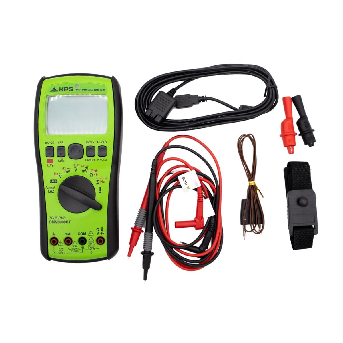 KPS DMM9000BT TRMS Multimeter 1000V with Bluetooth, NCV And True RMS | Built for Field Technicians and Diagnostic Pros