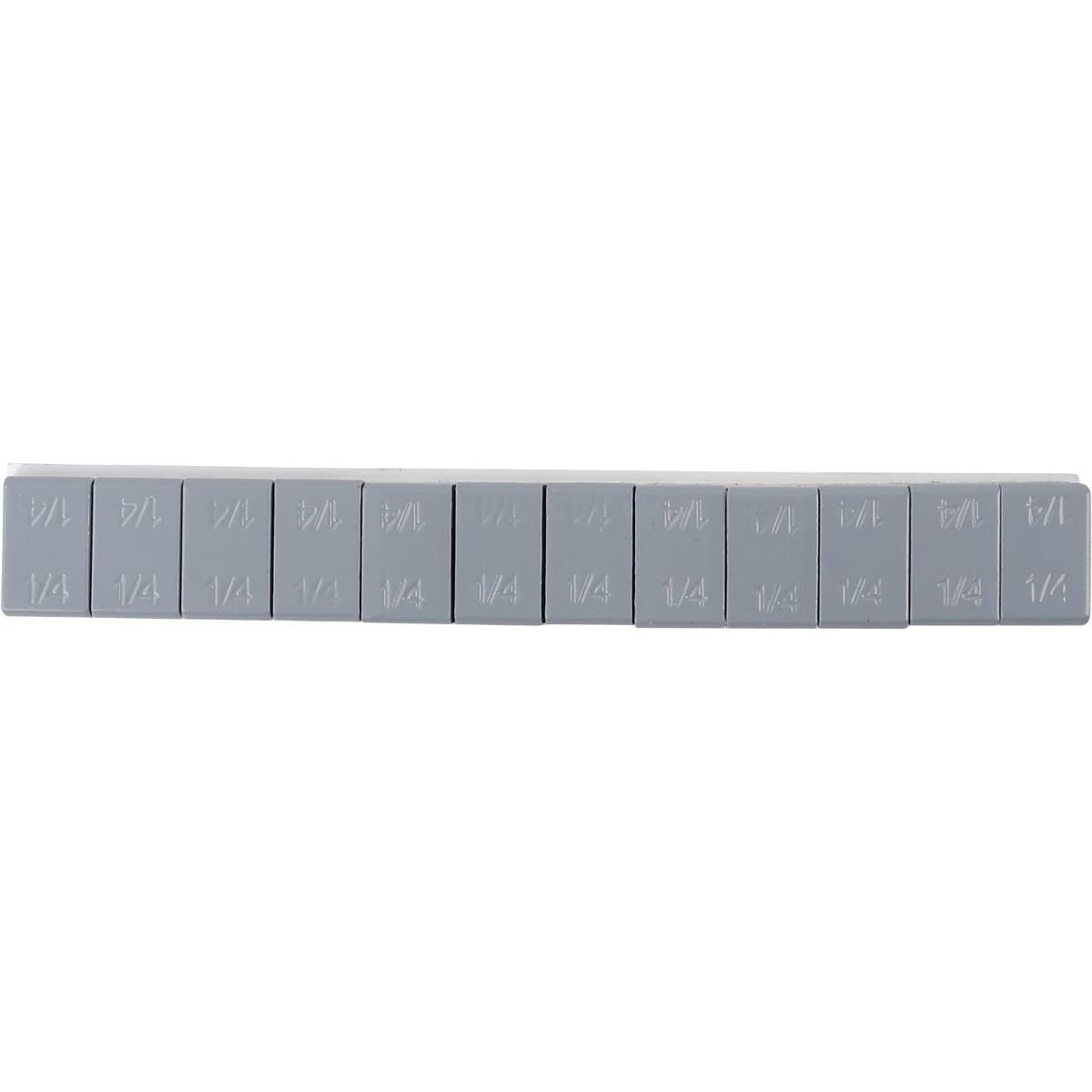 .25oz Grey Steel Adhesive Tape Wheel Weights with Easy Peel Tape. 144oz/Box, 576pcs