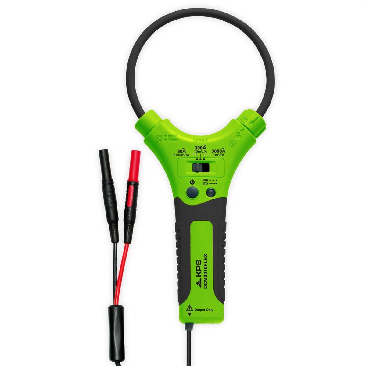 DCM3010FLEX TRMS Flexible Rogowski Coil Clamp Meter - 3000A AC, 457mm Coil, CAT IV 600V Safety Rated