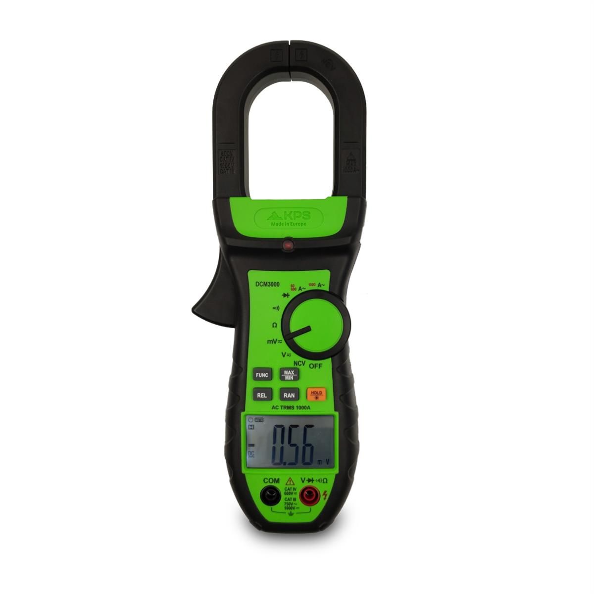 KPS DCM3000 True RMS Industrial Clamp Meter for AC/DC Voltage and AC Current