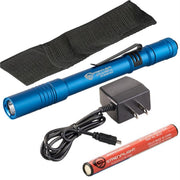 Stylus Pro USB LED 350 Lumen Penlight with 120V AC Charge Cord - Blue
