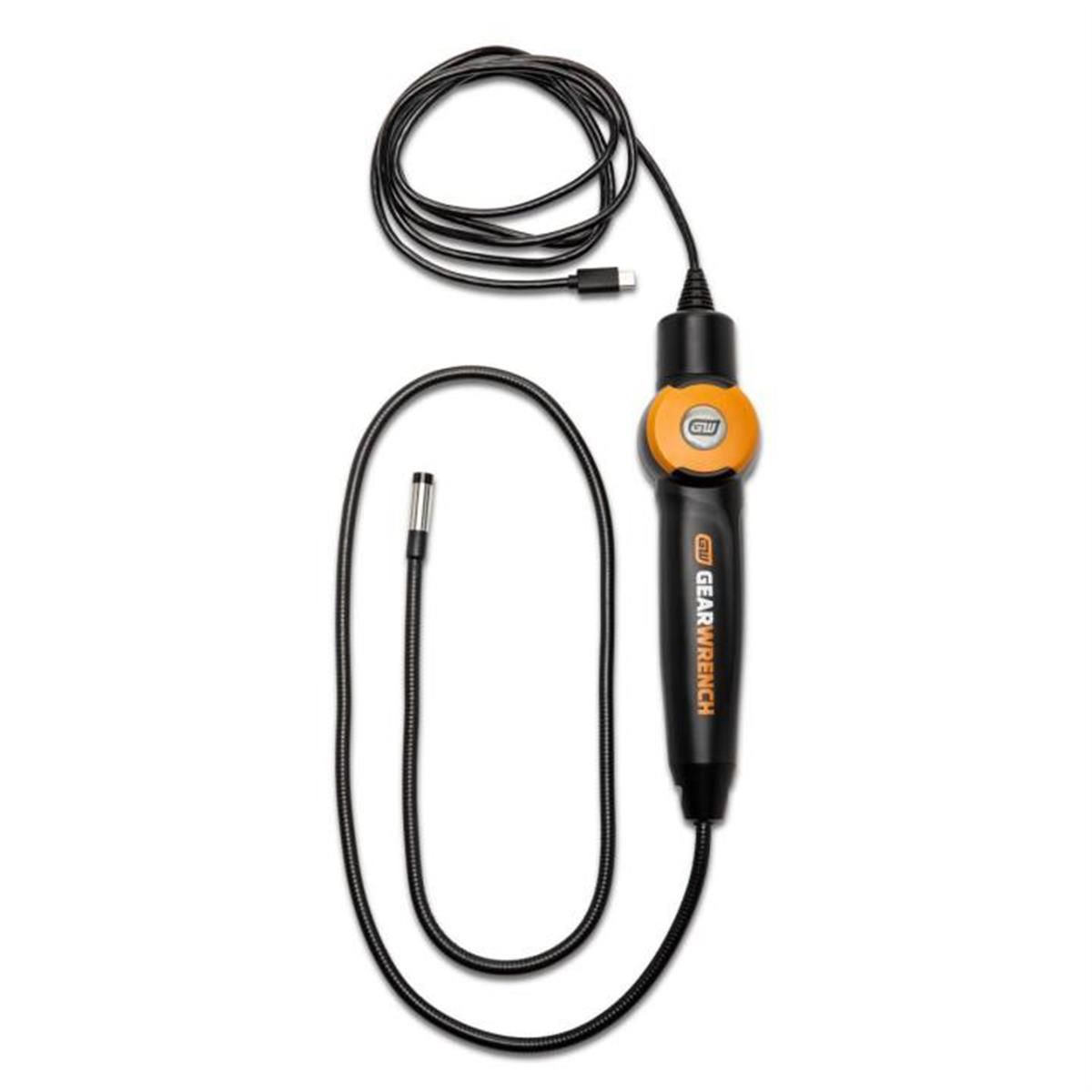High-Definition Flexible Inspection Borescope - 1080P HD Endoscope with Light and USB-C Connectivity
