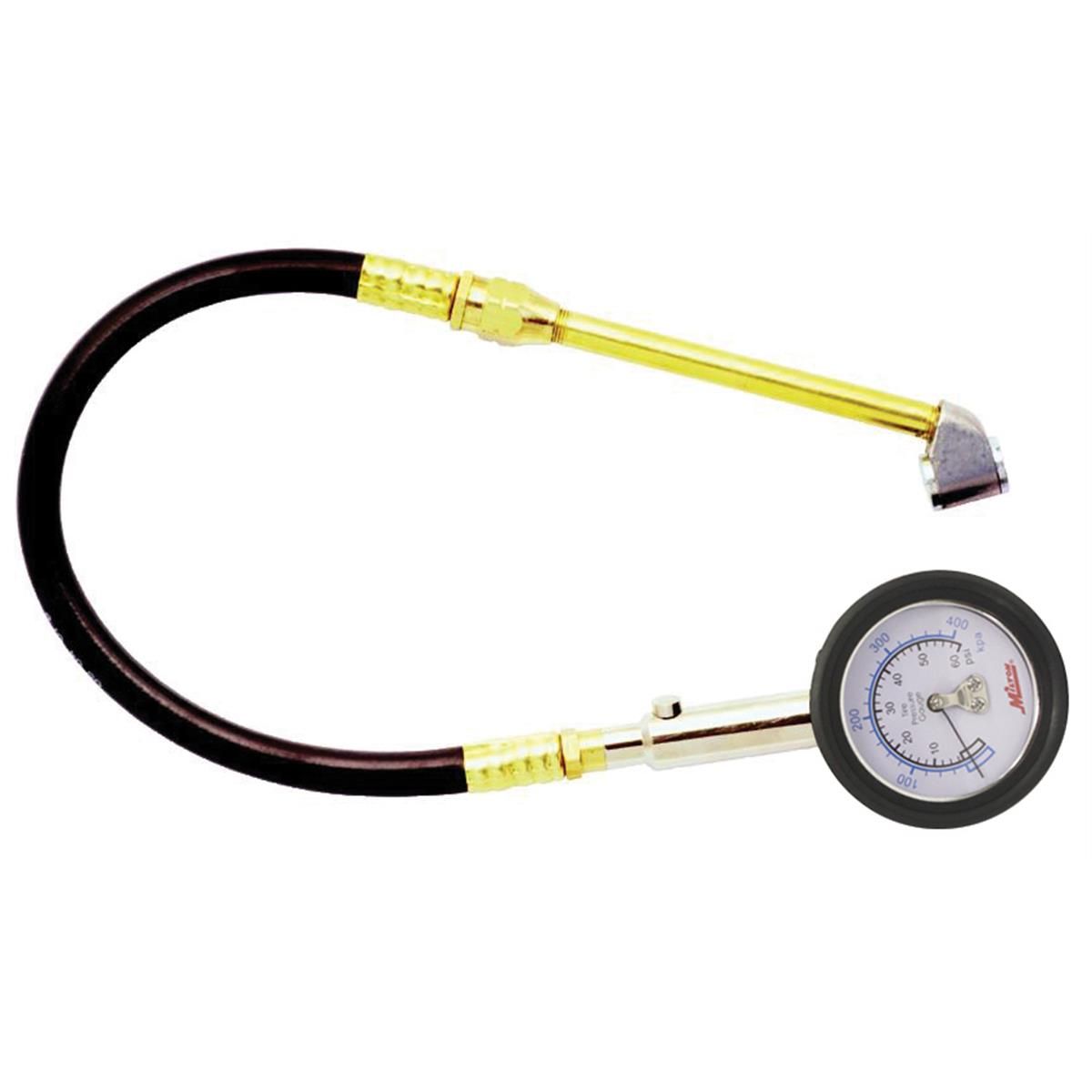 Dual Head Chuck Dial Tire Gauge 0-60 PSI