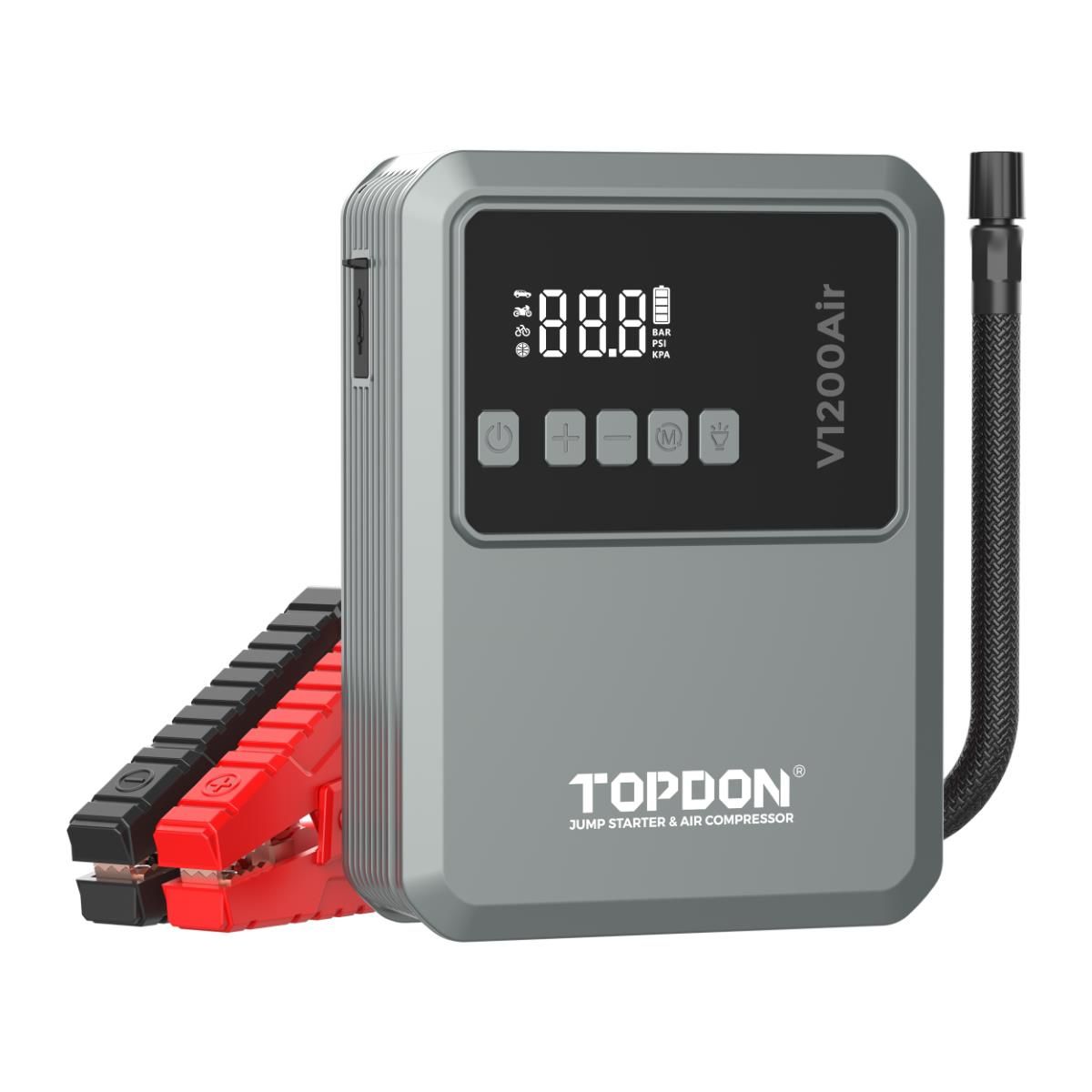 2-in-1 1200 Peak Amp Jump Starter and Tire Inflator