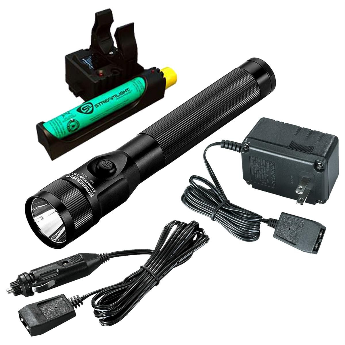 Stinger DS LED - 120V/100V AC/12V DC PiggyBack - Black