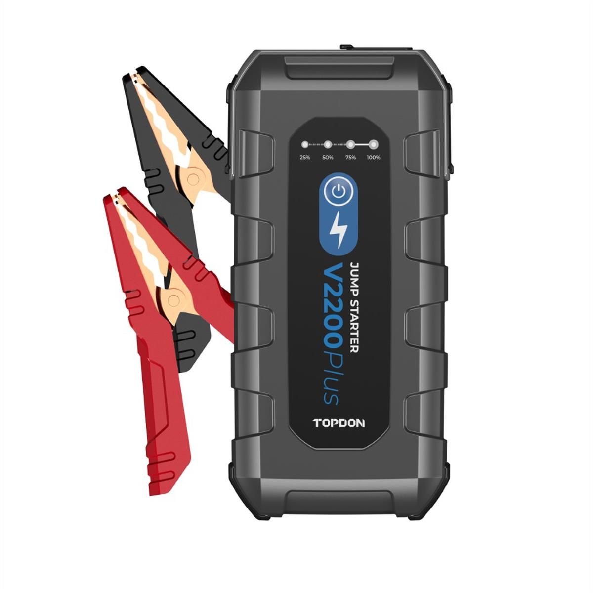 V2200Plus - 2-in-1 2200 Peak Amp Jump Starter & Battery/System Tester