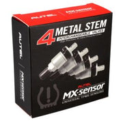 Metal Press-In TPMS Valve Stems for 1-Sensor — Box of 4