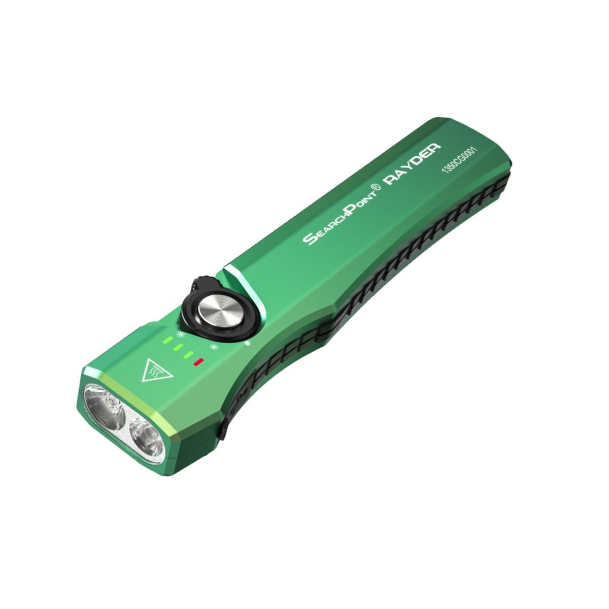 SearchPoint RAYDER 800 Lumen Rechargeable Mini Handheld Flashlight - Green
