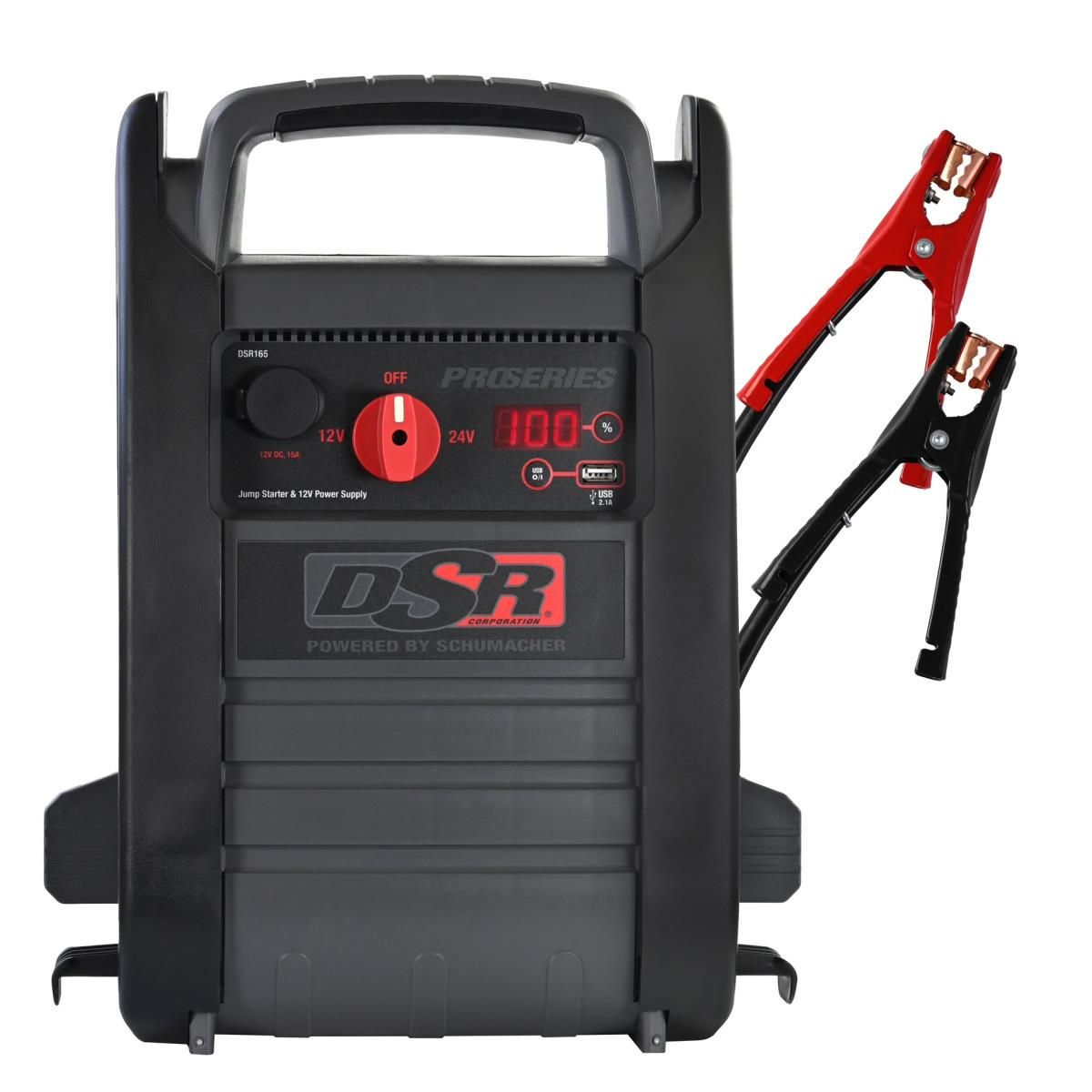 DSR ProSeries 2200 Peak Amp Jump Starter and Portable Power Station with Memory Saver and DC Male to Male 12V Connector