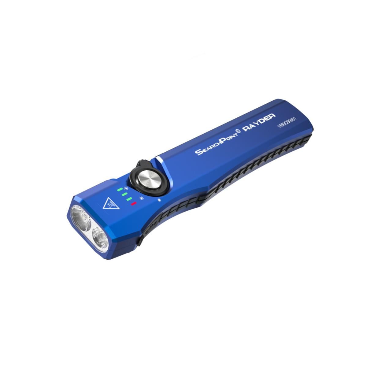 SearchPoint RAYDER 800 Lumen Rechargeable Mini Handheld Flashlight - Blue